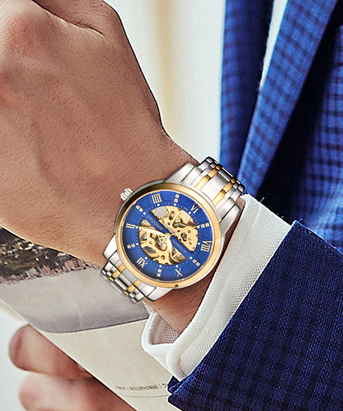 簡約商務(wù)機(jī)械手表廠家直供