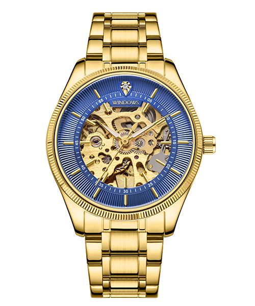 男士機械手表批發(fā)創(chuàng)意鏤空設計