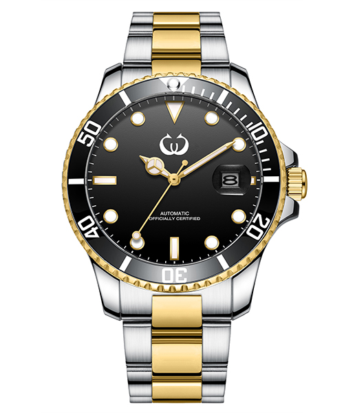 經典間金商務機械手表批發供應