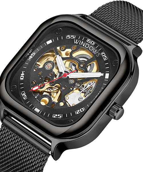 新潮鋼帶款式機(jī)械表批發(fā)供應(yīng)