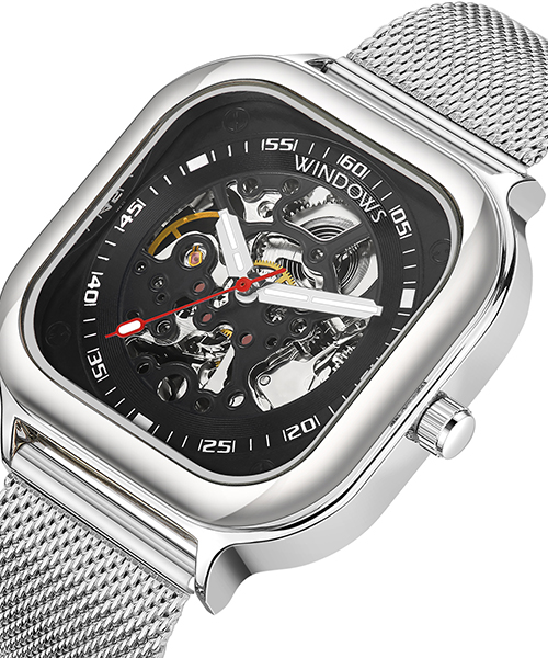 新潮鋼帶款式機(jī)械表批發(fā)供應(yīng)