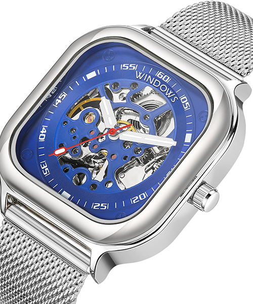 新潮鋼帶款式機(jī)械表批發(fā)供應(yīng)