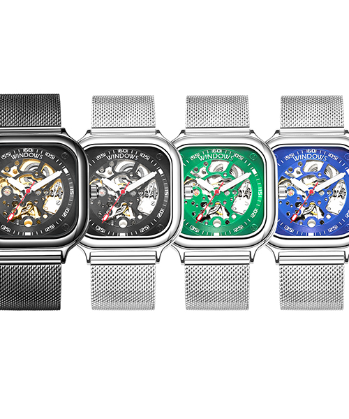 新潮鋼帶款式機(jī)械表批發(fā)供應(yīng)