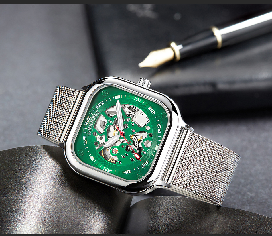 新潮鋼帶款式機(jī)械表批發(fā)供應(yīng)，玩味機(jī)械美學(xué)盡在腕間把控