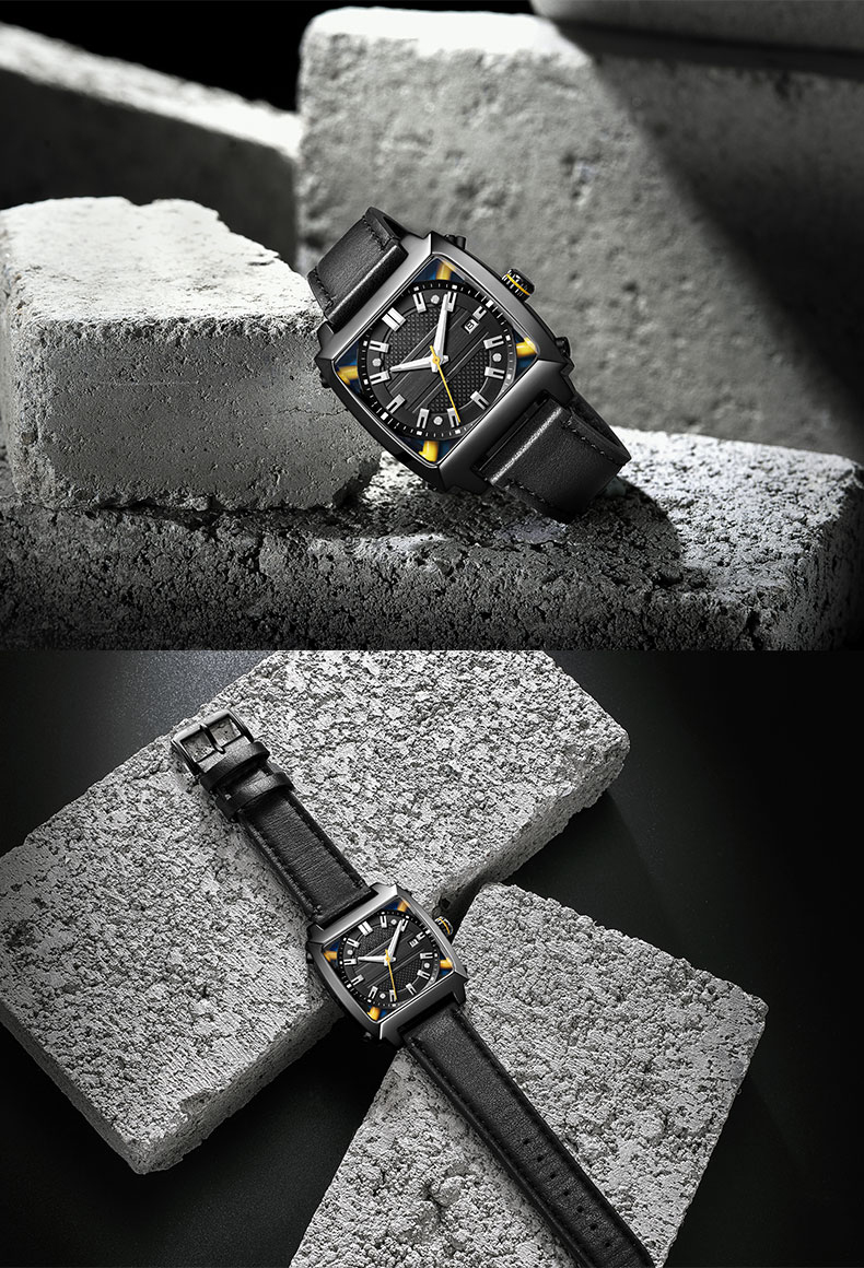 6763歐美潮流時尚方形男士全自動機械手表廠家直供