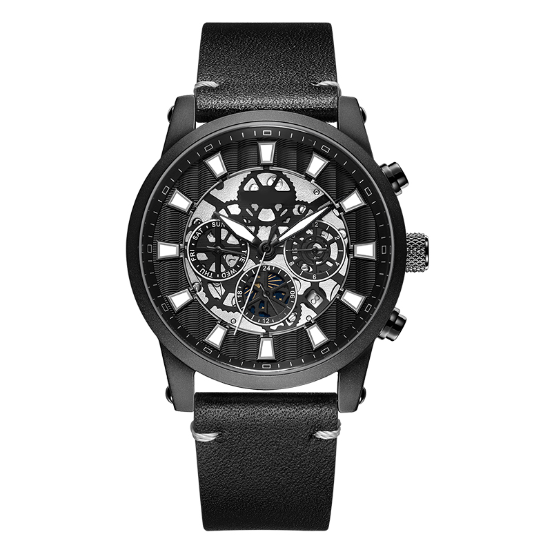 6768高檔男士手表夜光時尚精鋼機械手表廠家批發