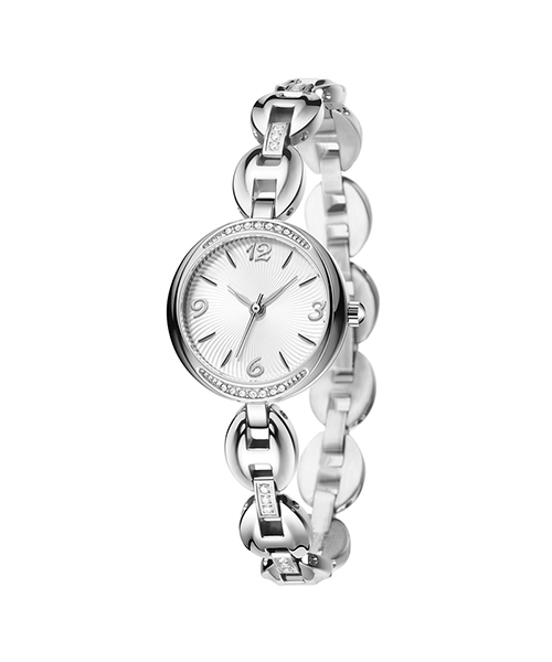596韓版精致時尚鑲鉆女士手表ins風鋼帶石英手表廠家批發