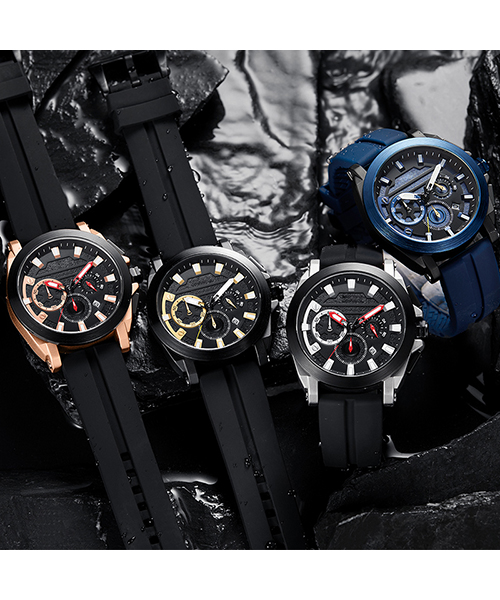 580新款男士休閑手表多功能夜光合金表石英手表廠家