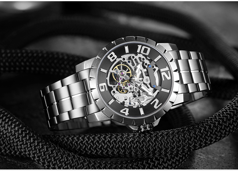 6784外貿新款鏤空商務時尚全自動男士機械手表廠家一手貨源