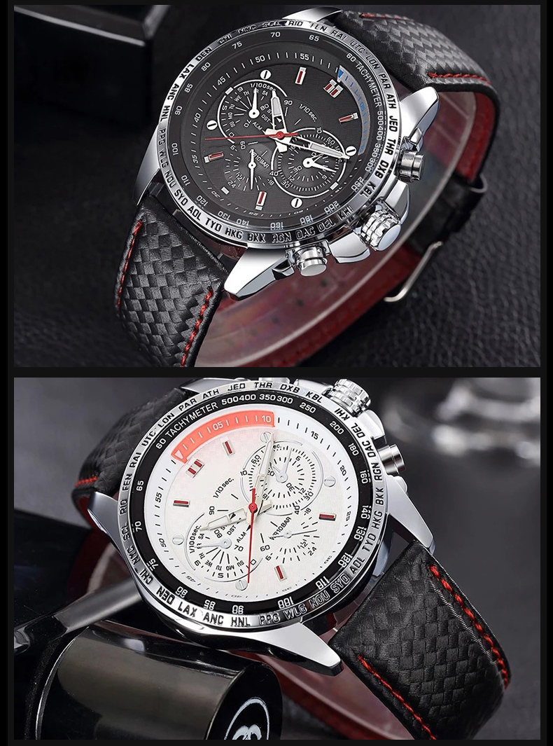 1010G潮流款運動熱銷石英手表假三眼夜光男士手表廠家直供