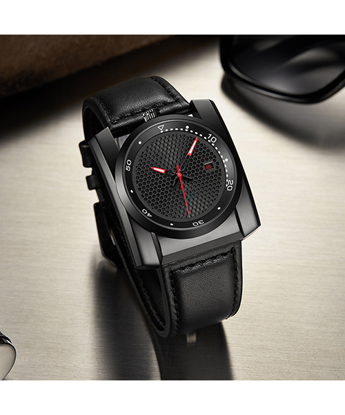 6775商務(wù)時(shí)尚男士方形鋼殼防水全自動(dòng)機(jī)械手表廠家代發(fā)