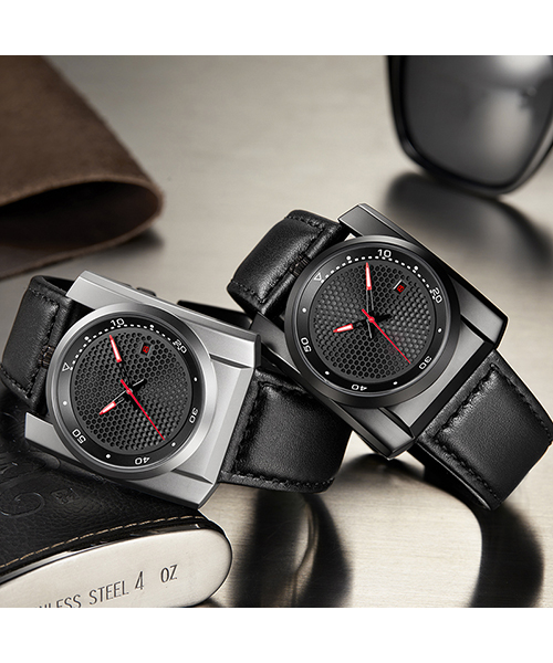 6775商務(wù)時尚男士方形鋼殼防水全自動機械手表廠家代發(fā)