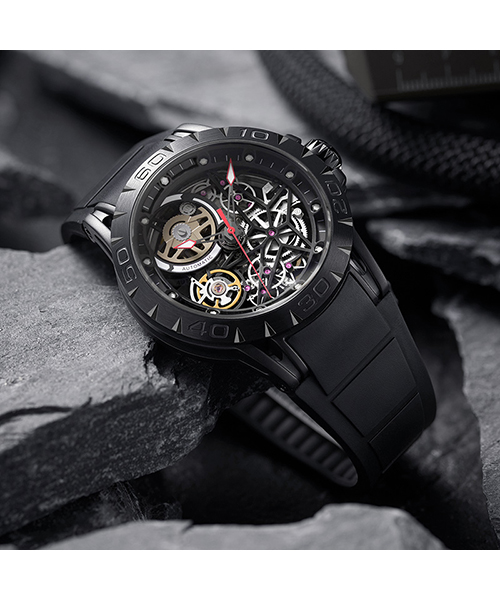 6778鏤空運動休閑男士全自動機械手表廠家一手貨源