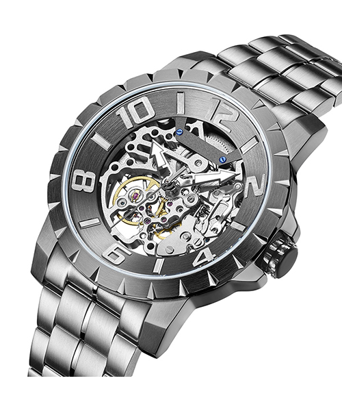 6784外貿新款鏤空商務時尚全自動男士機械手表廠家一手貨源