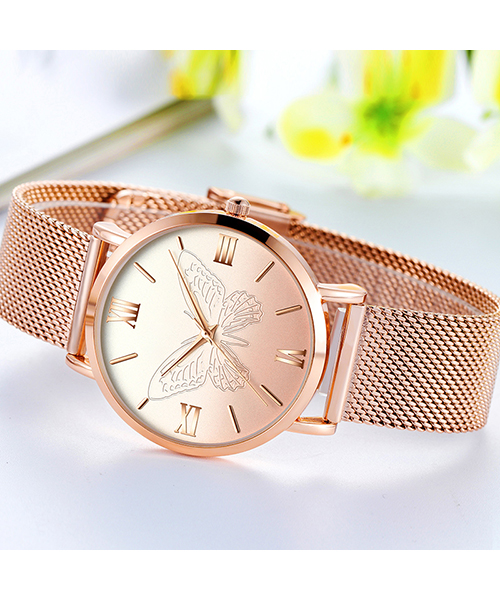 13620英倫小眾ins風(fēng)潮流氣質(zhì)石英網(wǎng)帶女士手表廠家供應(yīng)