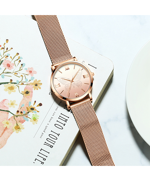 13620英倫小眾ins風(fēng)潮流氣質(zhì)石英網(wǎng)帶女士手表廠家供應(yīng)