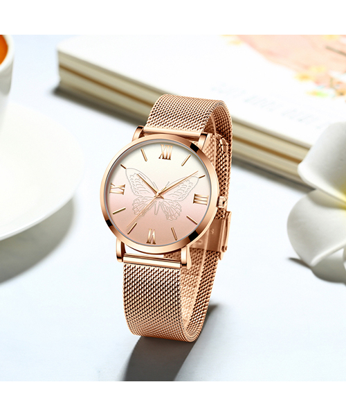 13620英倫小眾ins風(fēng)潮流氣質(zhì)石英網(wǎng)帶女士手表廠家供應(yīng)