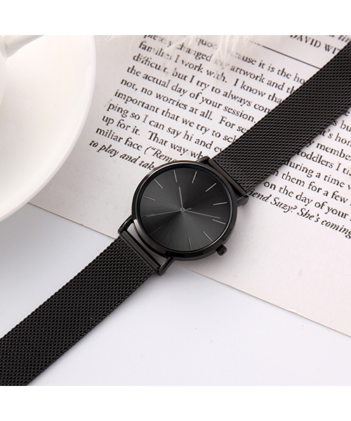 CC32北歐簡約潮流女士手表精致防水網帶石英手表廠家現貨代工