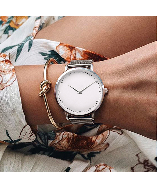 MD36簡約設(shè)計女士防水手表電鍍精鋼網(wǎng)帶石英手表廠家自產(chǎn)