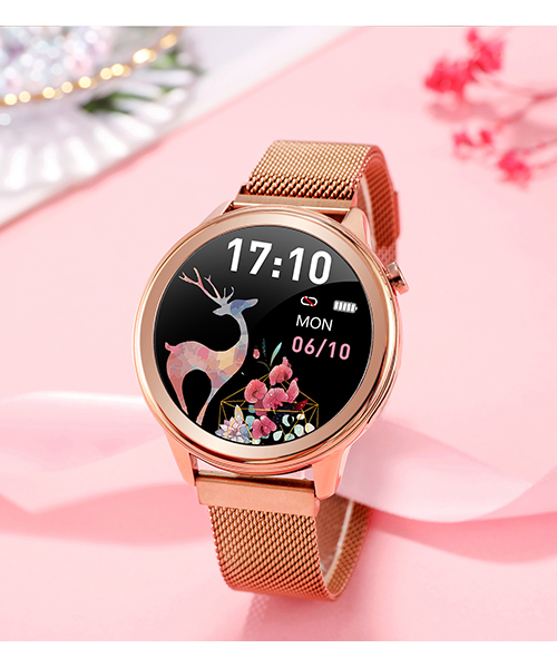 F80新品體溫心率血壓血氧女性生理健康智能手表廠家自產供應