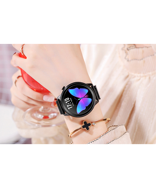 F80新品體溫心率血壓血氧女性生理健康智能手表廠家自產供應