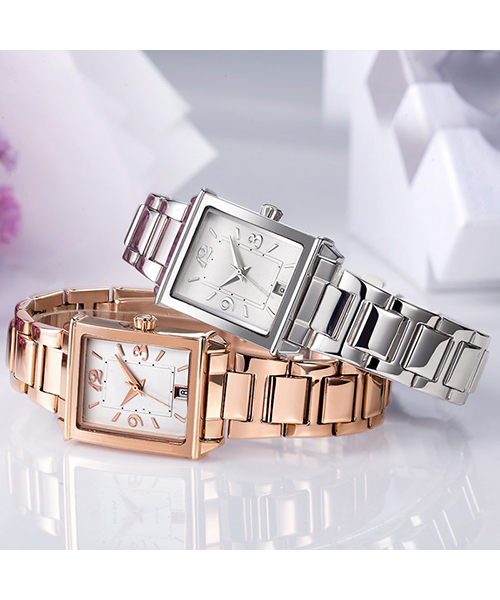 1079輕復古時尚方形手表進口機芯日歷女士石英手表廠家貨源