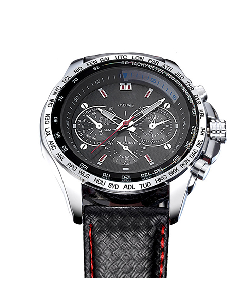 1010G潮流款運動熱銷石英手表假三眼夜光男士手表廠家直供