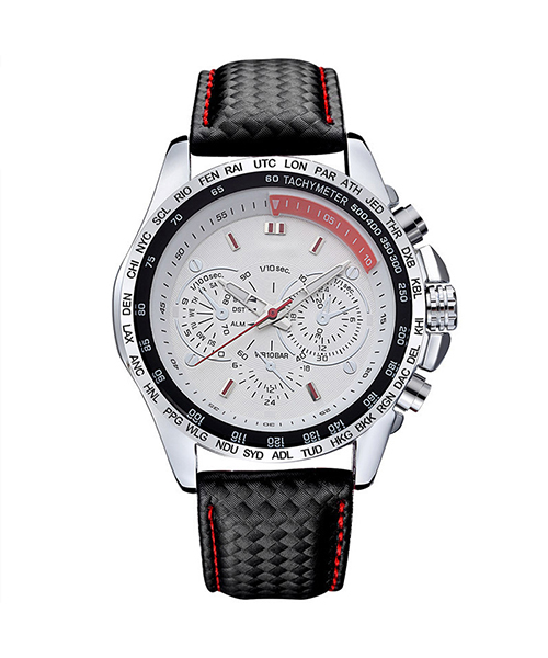 1010G潮流款運動熱銷石英手表假三眼夜光男士手表廠家直供