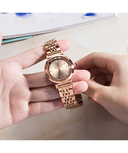 563品牌時尚休閑石英手表防水鑲鉆女士手表廠家一手貨源