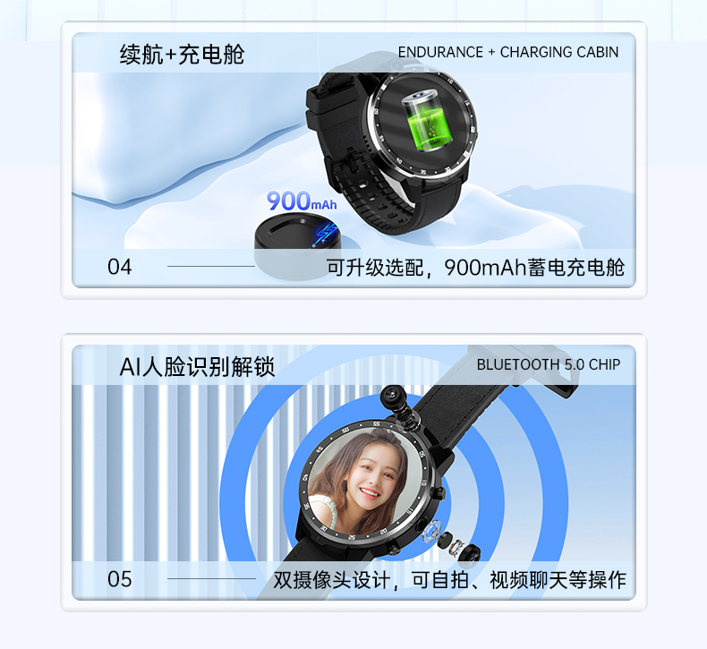 X6000-E全網通4G智能腕表多功能配置守護健康手表廠家直銷